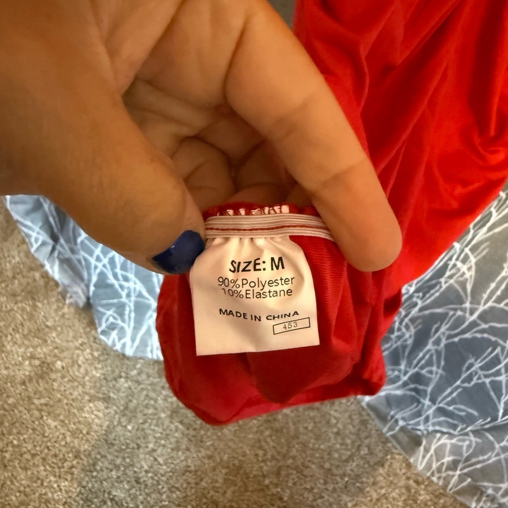 NWOT Elegant Red Long Sleeve BodyCon Dress Medium​ - Picture 4 of 4